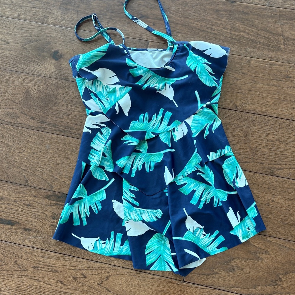 Tropical Blue Women's Swimwear Top